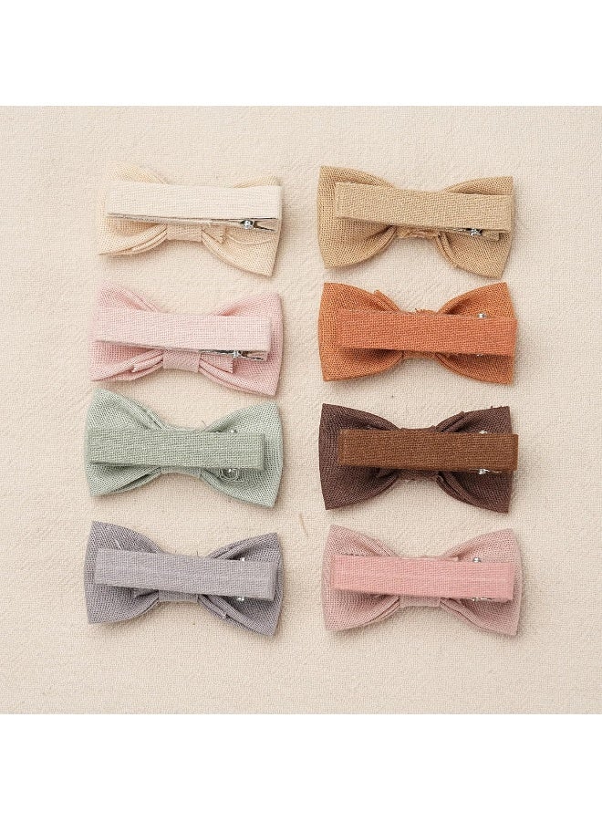 FANCY CLOUDS Baby Hair Clips with Baby Girl Bows, 20pc Boutique Handmade Fully Lined Hair Barrettes Hair Accessories for All Age Girls Toddlers Infants - Image 5